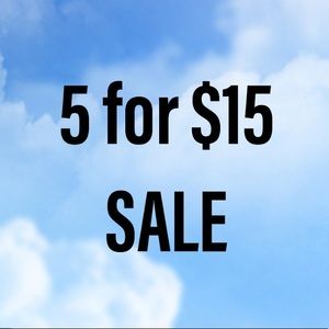 5 For $15 Sale bundle lot clothing